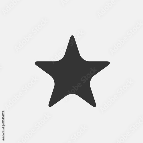 star fish icon vector for web and graphic design