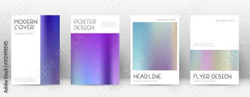Flyer layout. Minimal symmetrical template for Bro