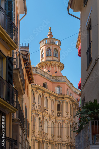 spain palma de majorca street facade buildings