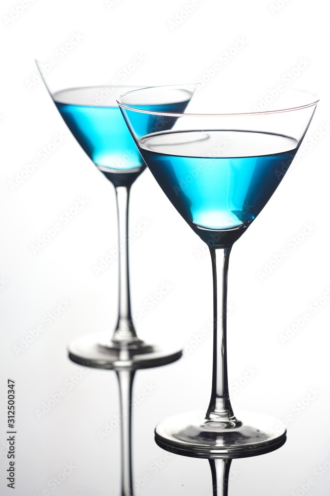 Close up of drinks in martini glasses Close up of drinks in martini glasses