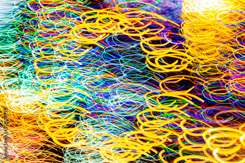 Abstract pattern colorful Christmas lights