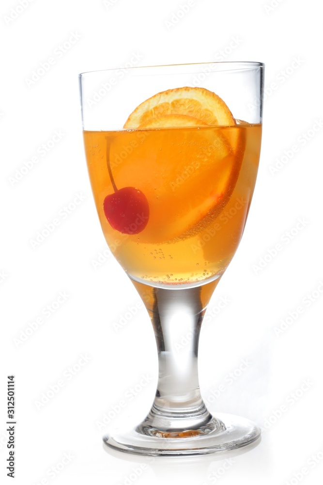 Studio shot of drinks on white background Studio shot of drinks on white background
