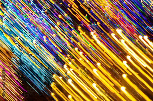 Abstract pattern colorful Christmas lights