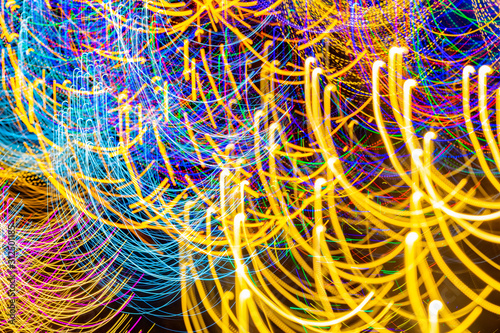 Abstract pattern colorful Christmas lights