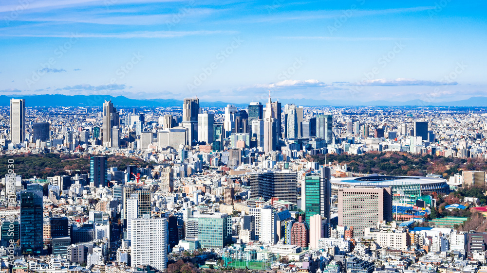 Obraz premium 東京 新宿副都心周辺