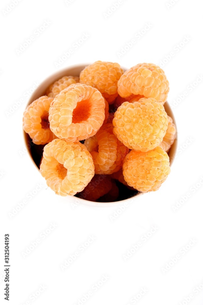 Orange raspberries Orange raspberries