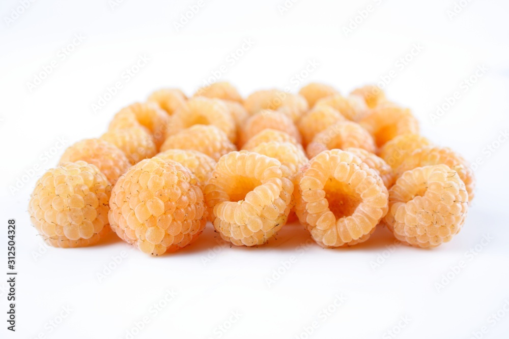 Orange raspberries Orange raspberries