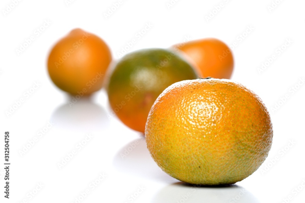Close-up of mandarin on white background Close-up of mandarin on white background