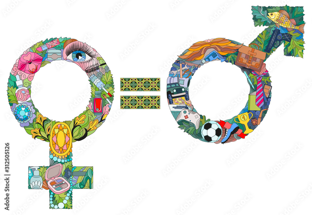 Symbol of Venus is a female gender and sign Mars is a male gender sign ...