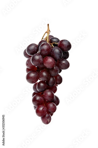 Grapes on white background - close-up