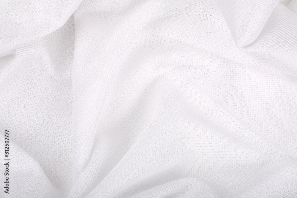 White fabric texture background White fabric texture background