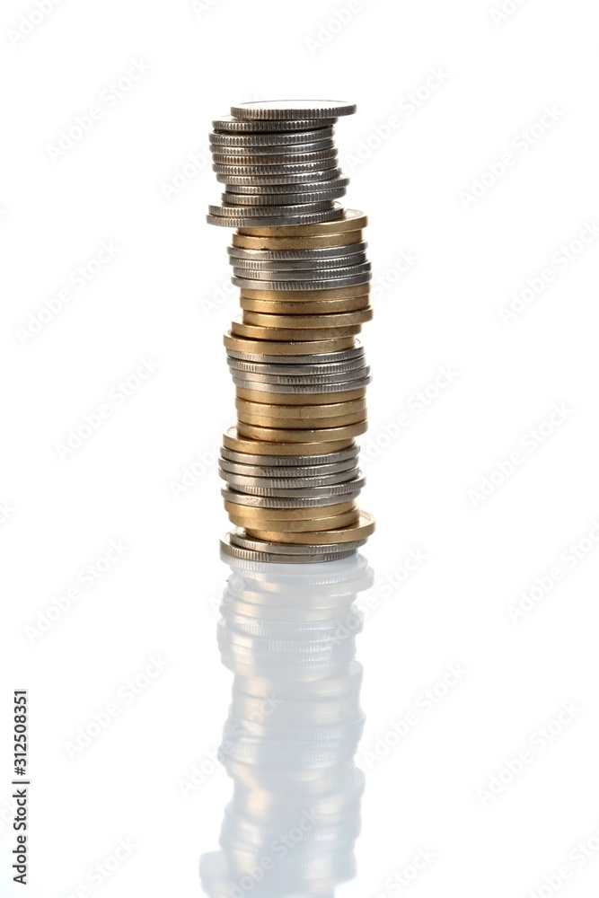 Polish currency on white background Polish currency on white background