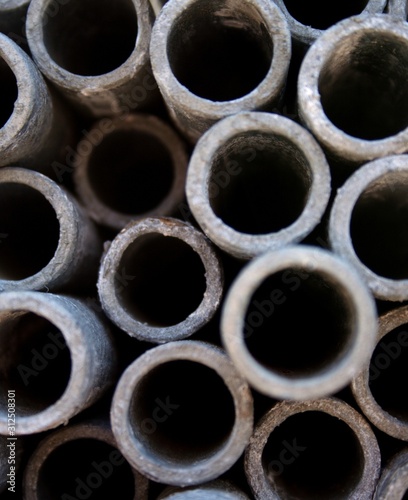 Metal pipe - close-up