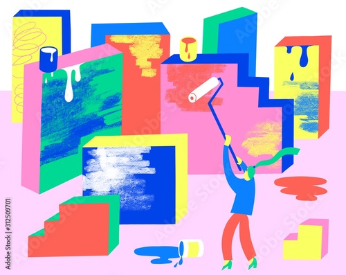 Painting Woman