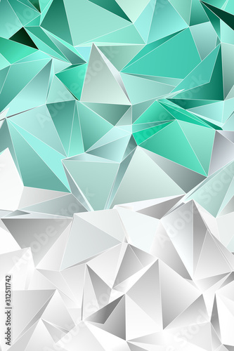 3d Triangles, abstract background. Design wallpaper.