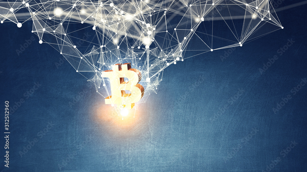 Crypto currency market. Mixed media Crypto currency market. Mixed media