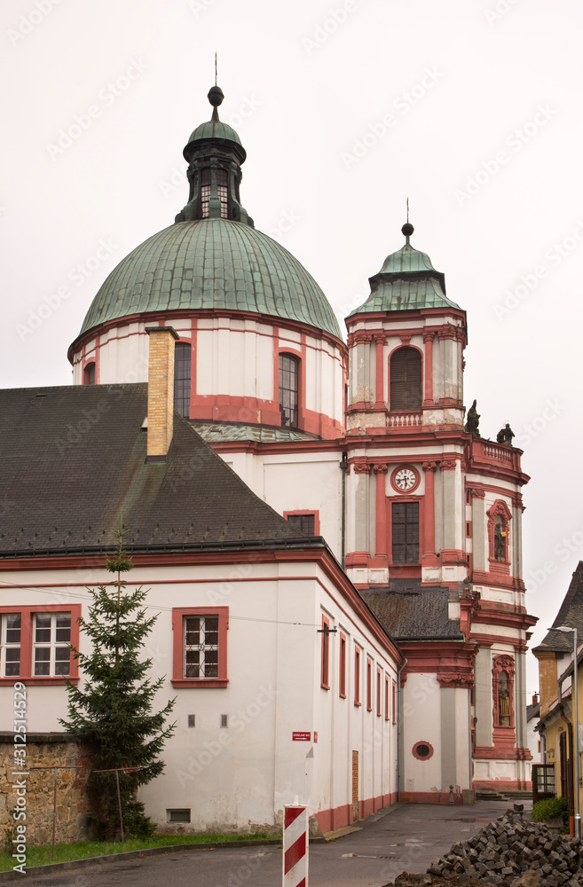 Basilica of Saint Lawrence in Jablonne v Podjestedi. Czech Republic