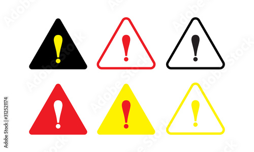 Danger sign  warning sign  attention sign. Danger warning attention icon. vector illustration