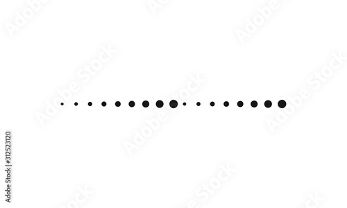 dotted line simple shape vector symbol icon design. 