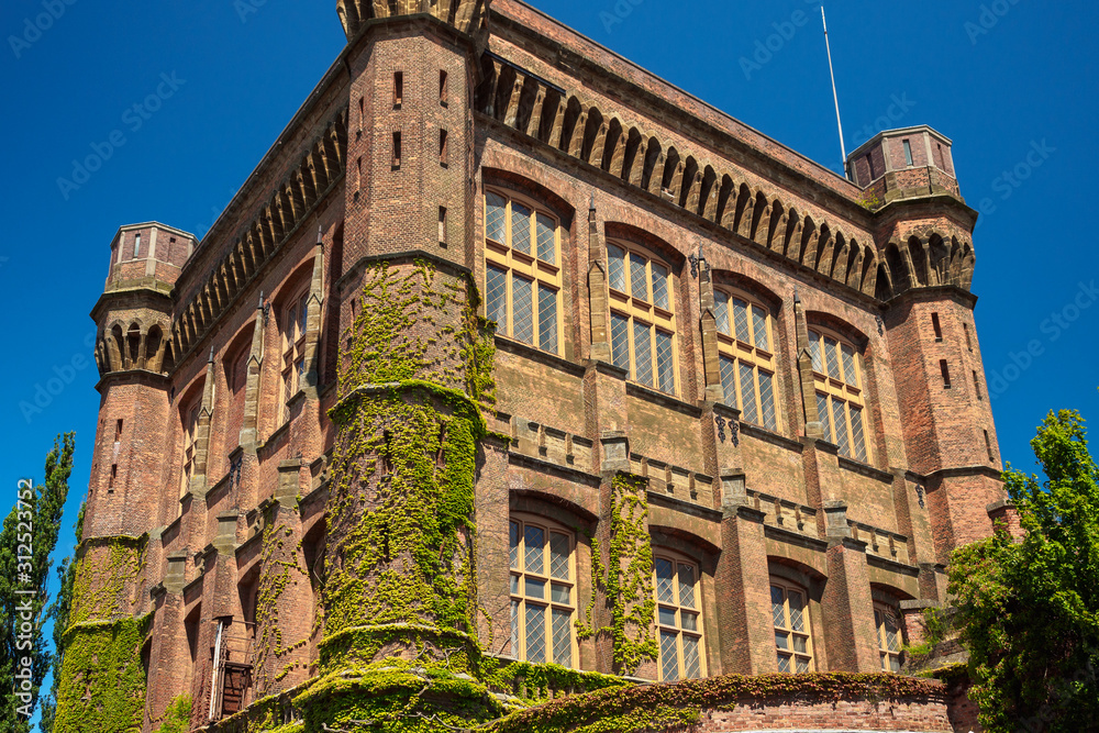 The water tower on Werderstrasse. The oldest water tower in Bremen, Germany, Europe