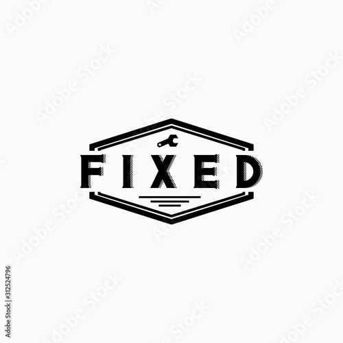 home wrench logo design inspiration . home repair logo design template . home service . fix home design . maintenance house