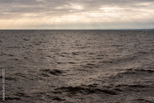 Gray gulf of Riga, Baltic sea.