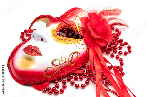 Background for Mardi gras or Fat tuesday with masquerade mask