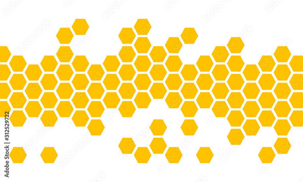 abstract honeycombs design vector illustration.