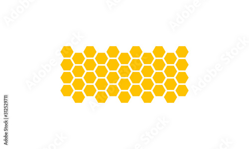 abstract honeycombs design vector illustration.
