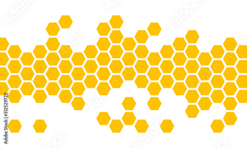 abstract honeycombs design vector illustration. photo