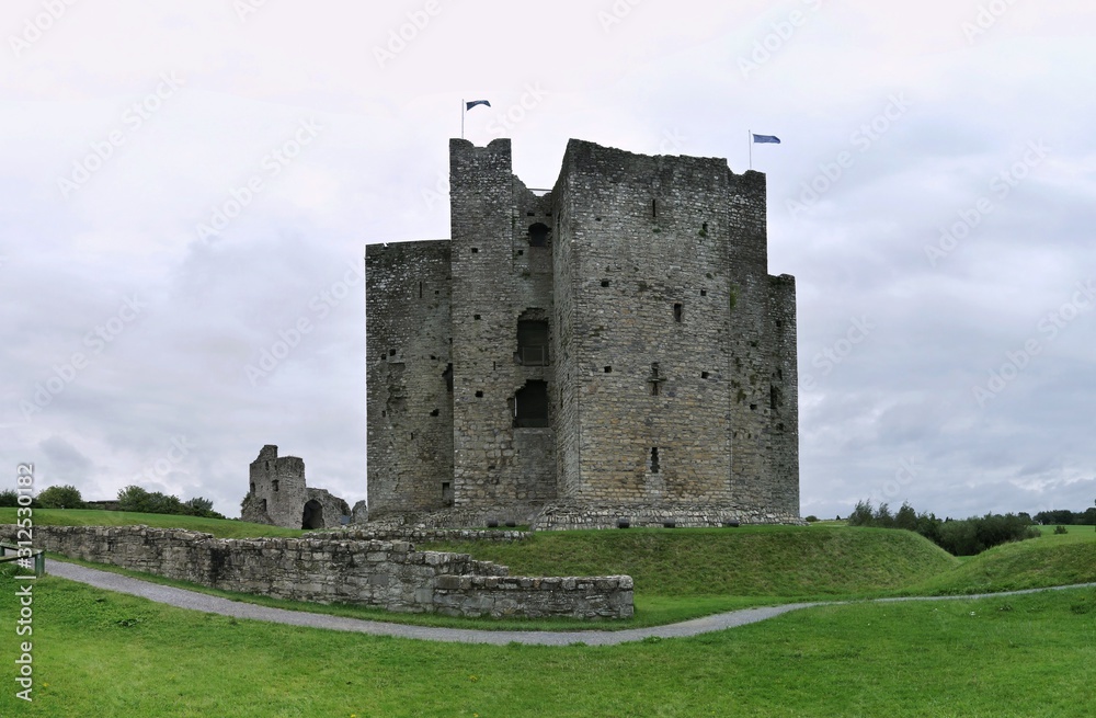 Keep of Trim Castle - the largest norman casltel in Ireland. Keep of Trim Castle - the largest norman casltel in Ireland.