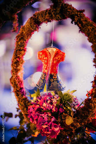 Elegant flower decoration for celebration, wedding, event or birthday party
