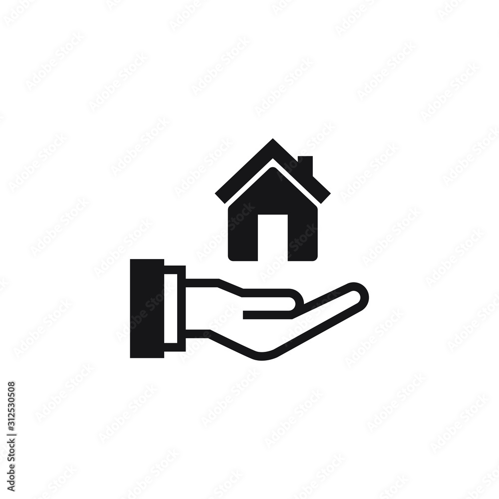 House in hand icon design, property for Sale. vector illustration