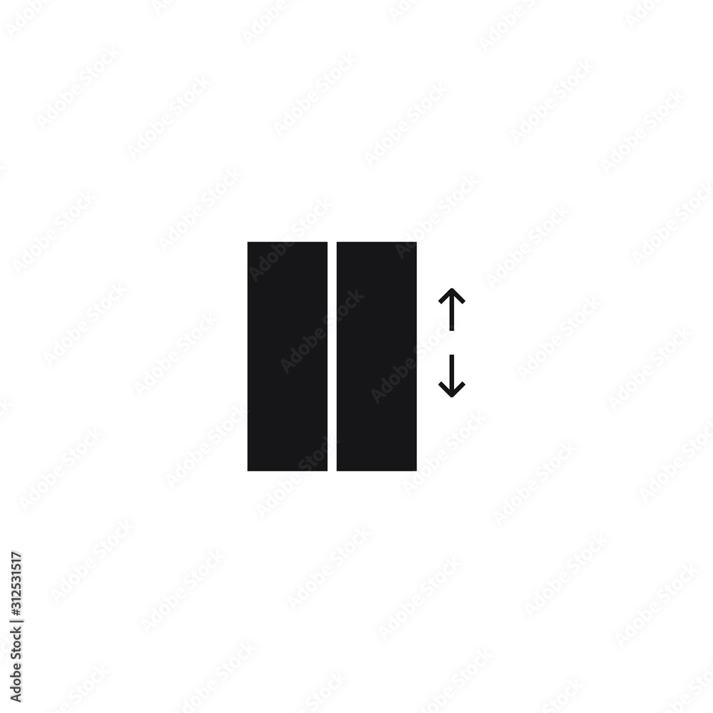 Lift icon template design. vector illustration Lift icon template design. vector illustration