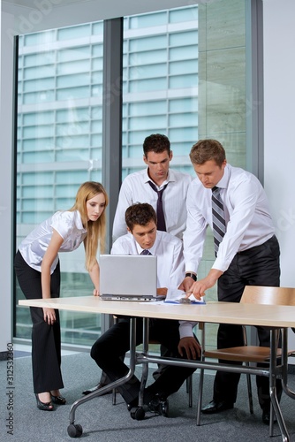 Business team working in office