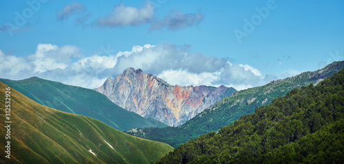 Amazing mountain landscape  wildlife traveling  to the mountains.