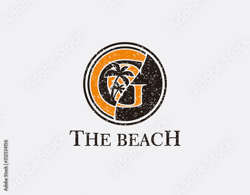 G Palm Beach Logo, Circle G Icon Logo