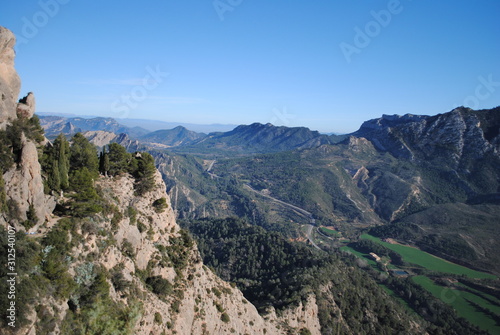 Els Ports natural park, view from Santa Bárbara mountain at Horta de Sant Joan.