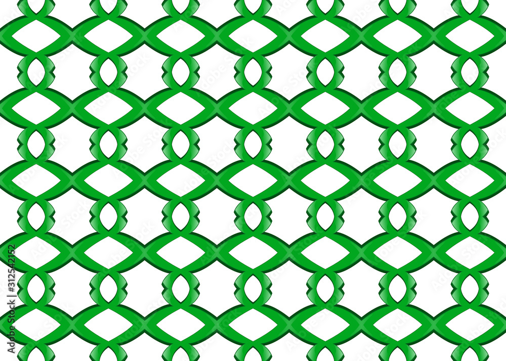 Naklejka premium Seamless geometric pattern design illustration. Background texture. Used gradient in green, white colors.