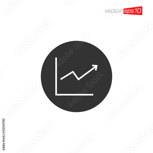 Free Download Growth Up Chart Icon Design Template - GFXLoad