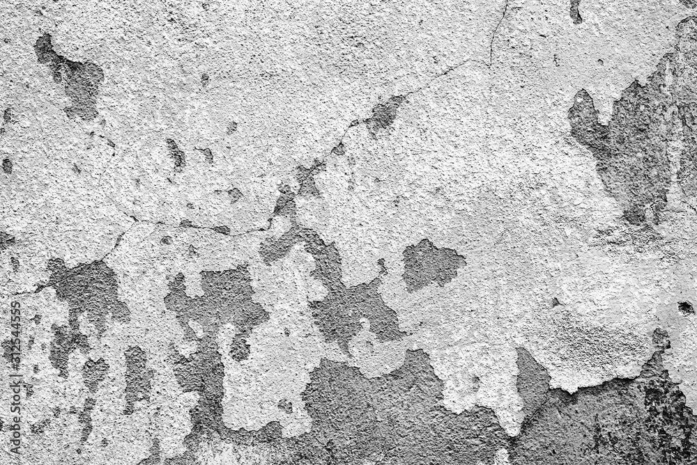 Obraz premium Texture of a concrete wall with cracks and scratches which can be used as a background