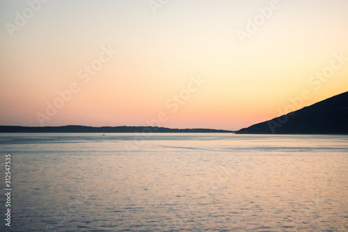 sunset over the sea