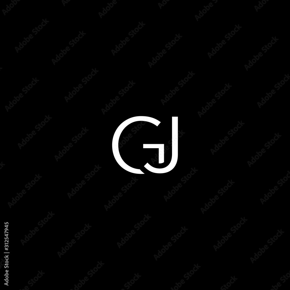 Unique modern artistic GJ initial based letter icon logo Unique modern artistic GJ initial based letter icon logo