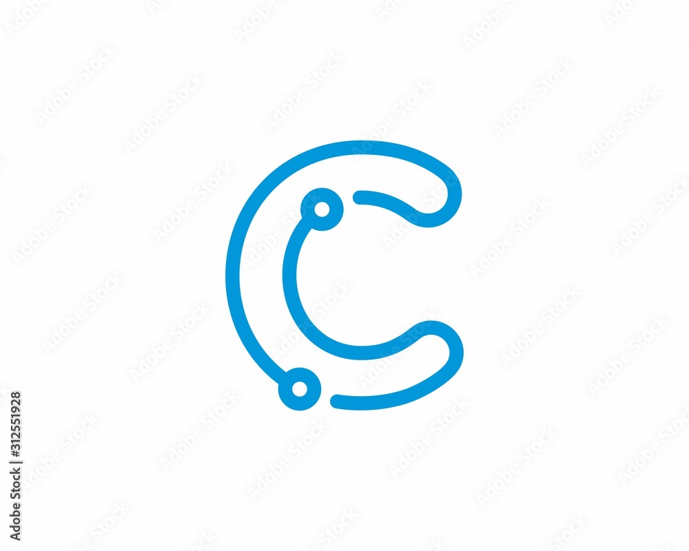 Abstract Letter C Logo Design Template 001 Abstract Letter C Logo Design Template 001