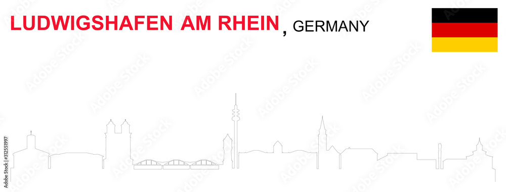Ludwigshafen am Rhein, abstrakt Ludwigshafen am Rhein, abstrakt
