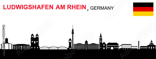 Ludwigshafen am Rhein, Skyline