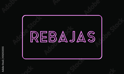 Sales neon sign black and rose vector
