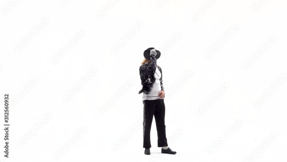 Young stylish teenager is showing dance moves. Isolated over white background. Young stylish teenager is showing dance moves. Isolated over white background.