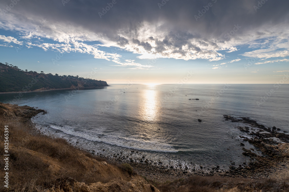 Fototapeta premium Dramatic Cloudscape over Bluff Cove
