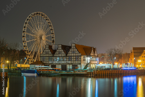 City of Gdansk on the Motlawa River. © pawelgegotek1